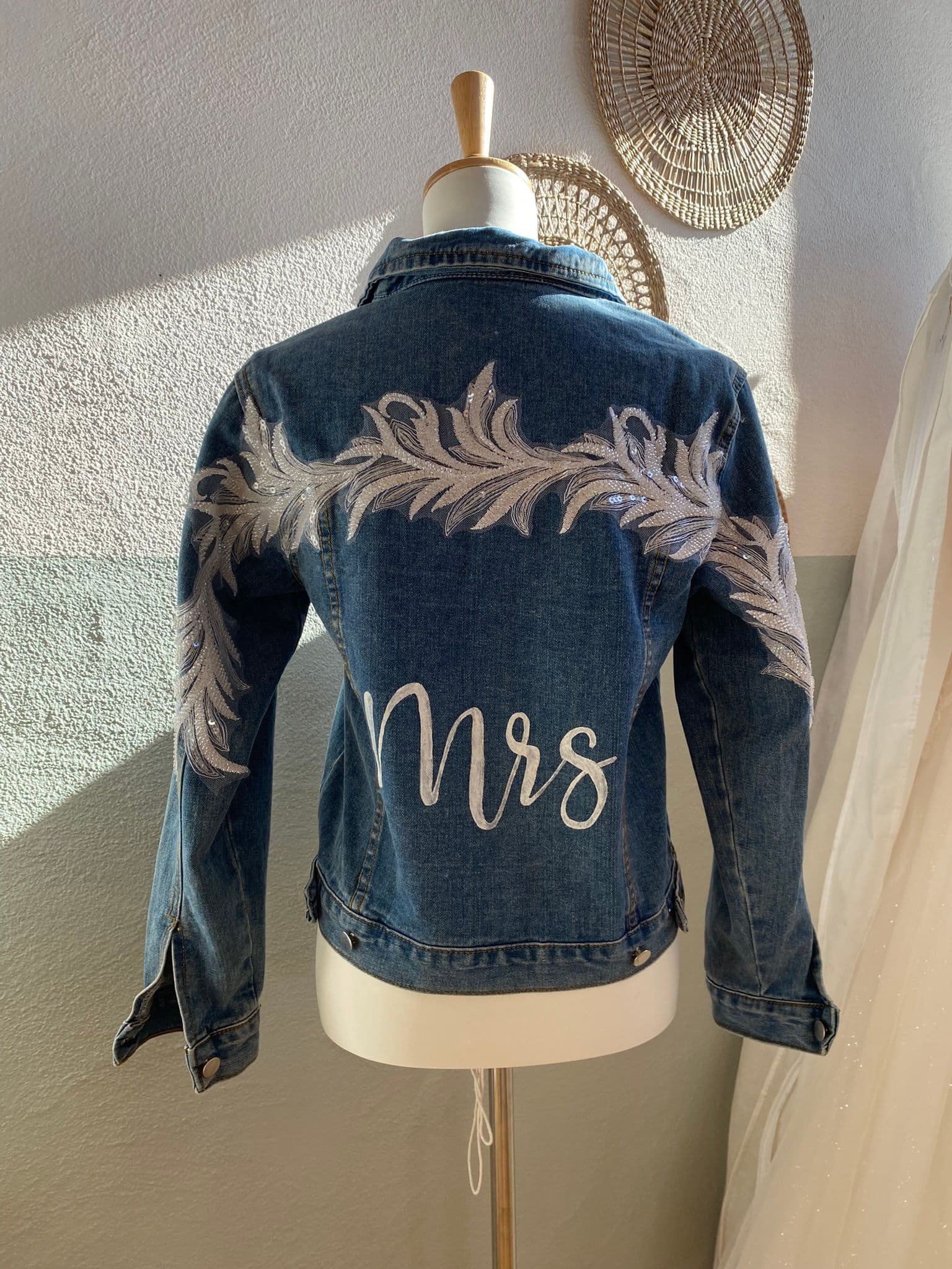 Jeansjacke "Spitze"